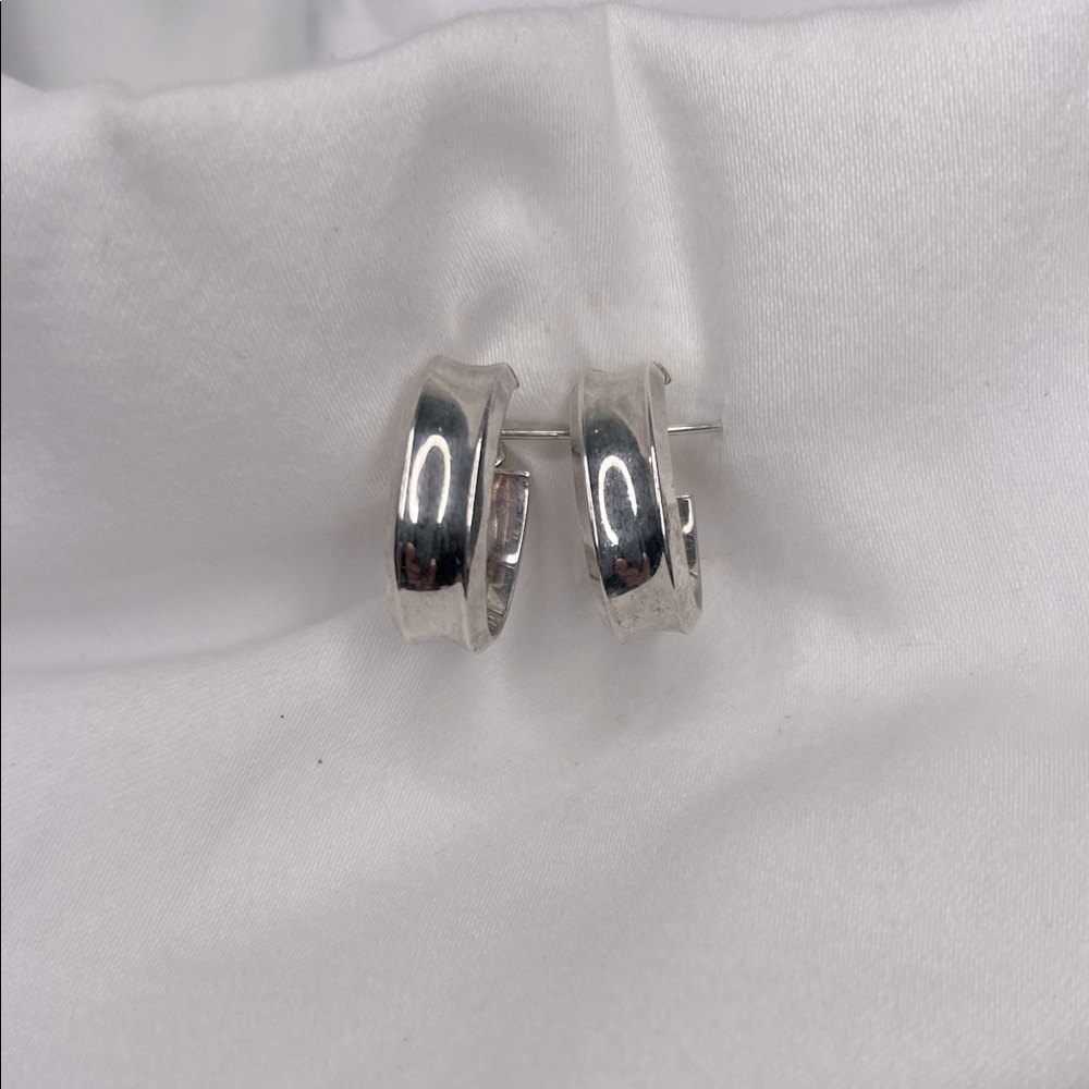 Elegant Silver Hoop Earrings